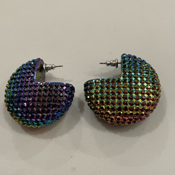 Holographic earrings - Picture 2 of 5